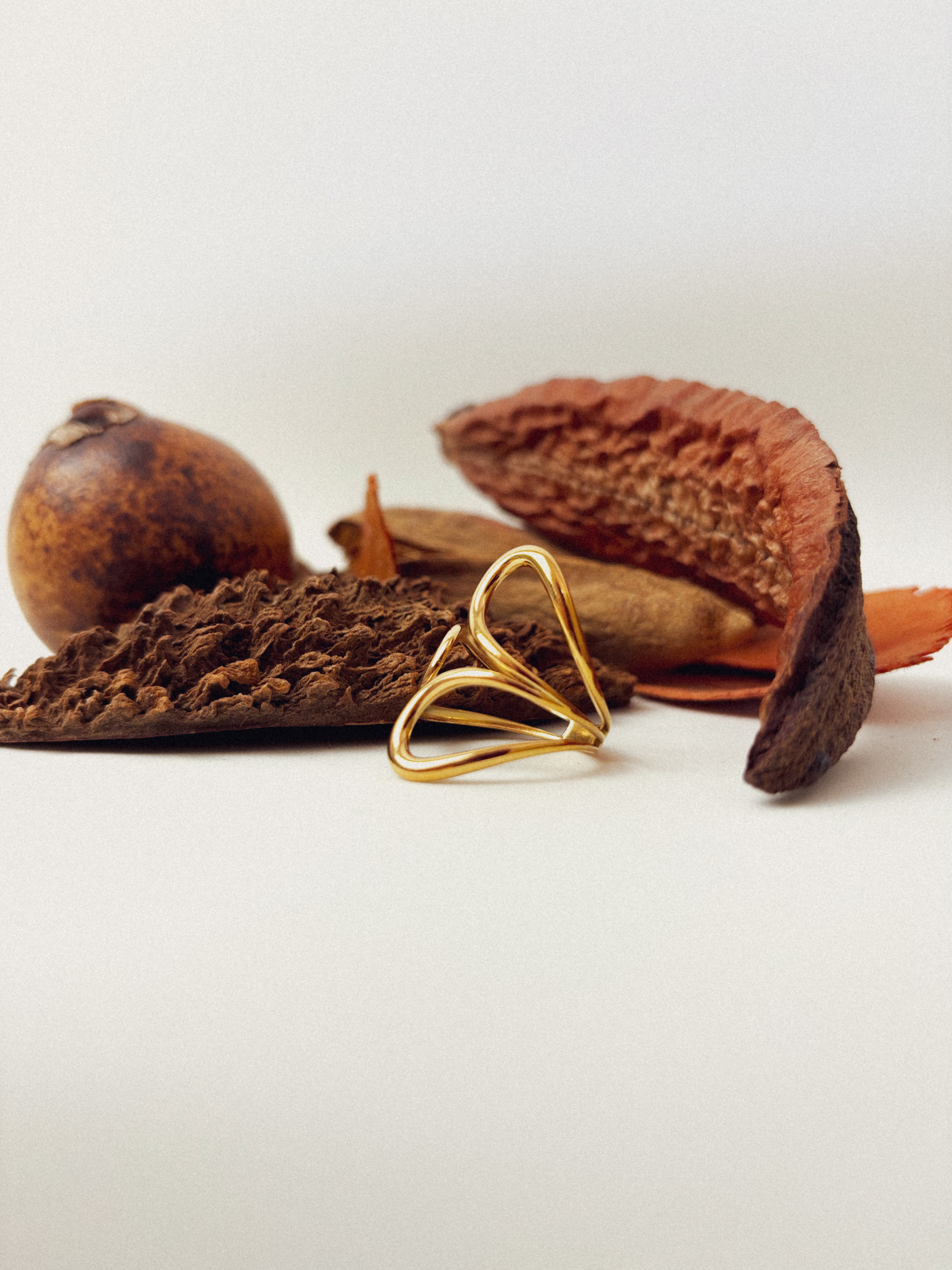 Anel Cylara - Banhado a Ouro 18K
