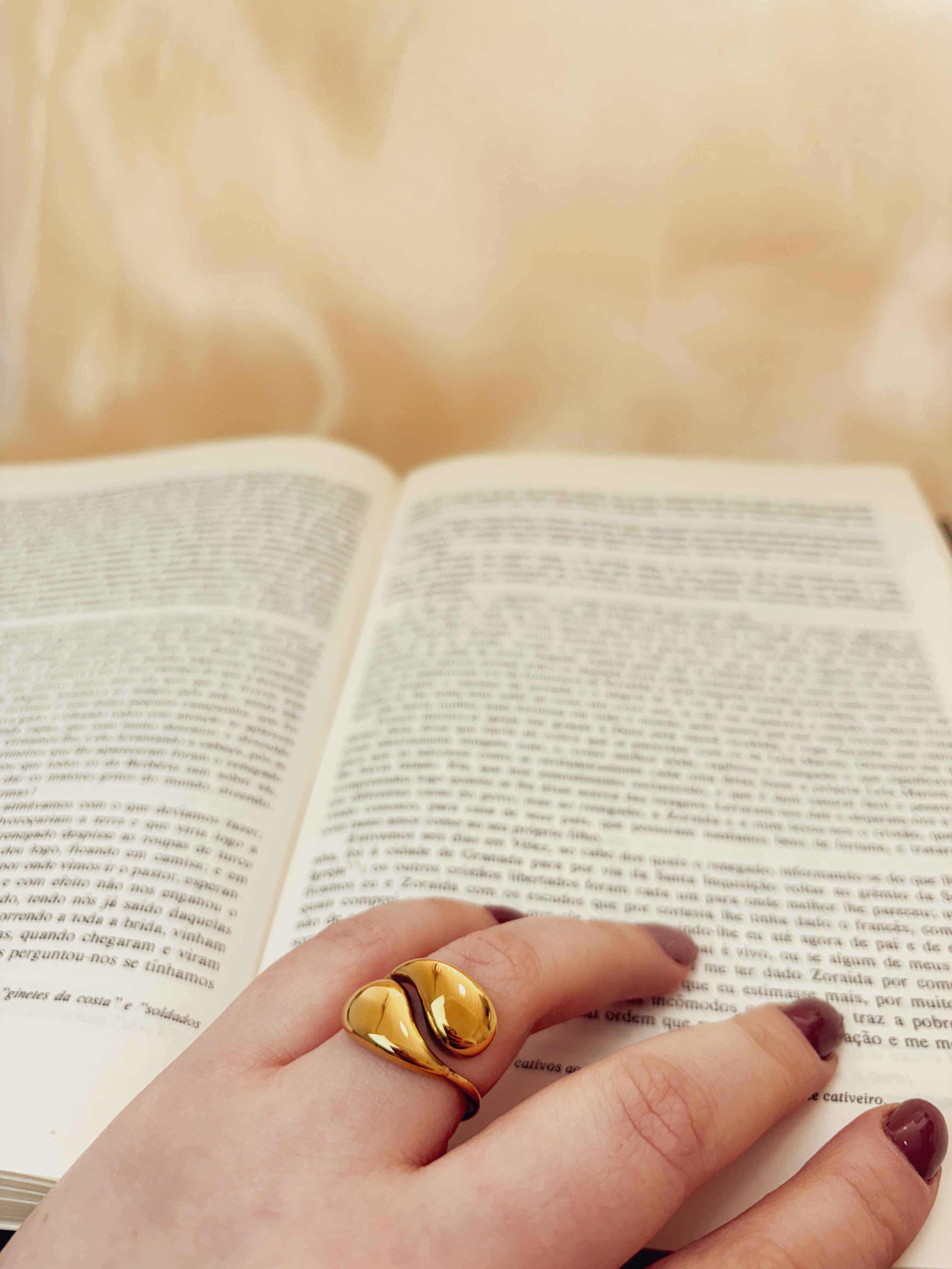 Anel Avalyss - Banhado a Ouro 18K