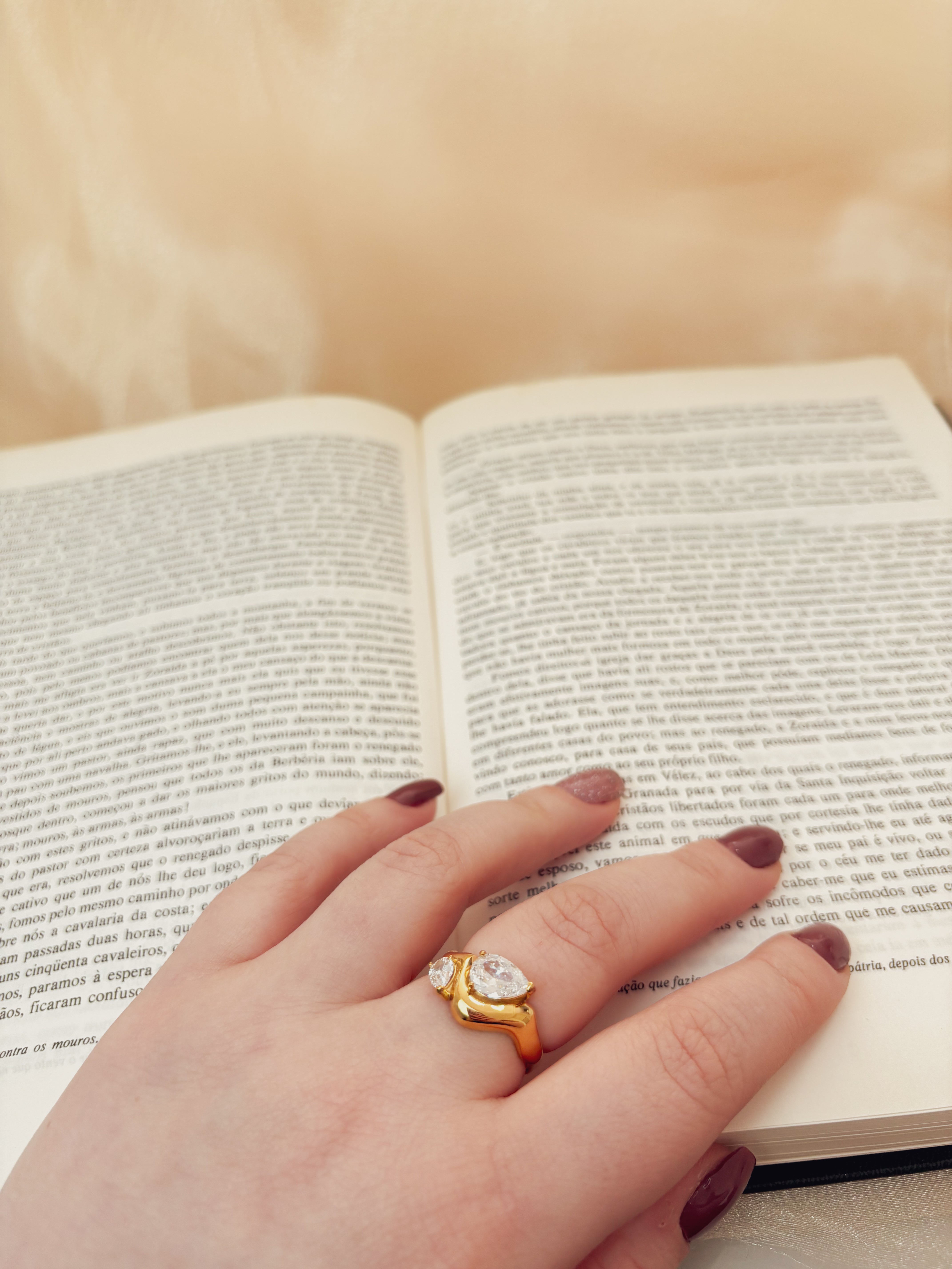 Anel Olivienne - Banhado a Ouro 18K