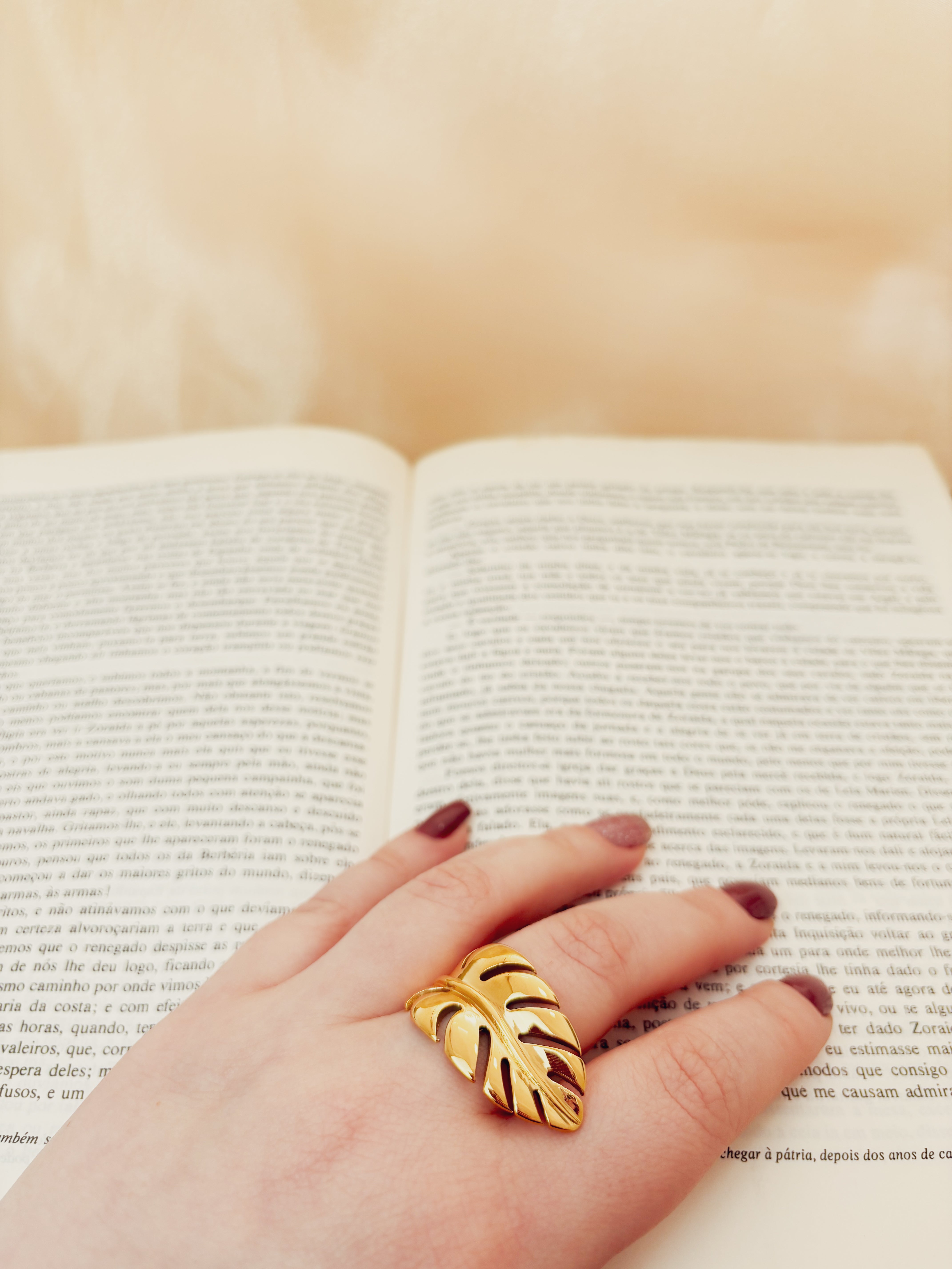 Anel Frorallis - Banhado a Ouro 18K