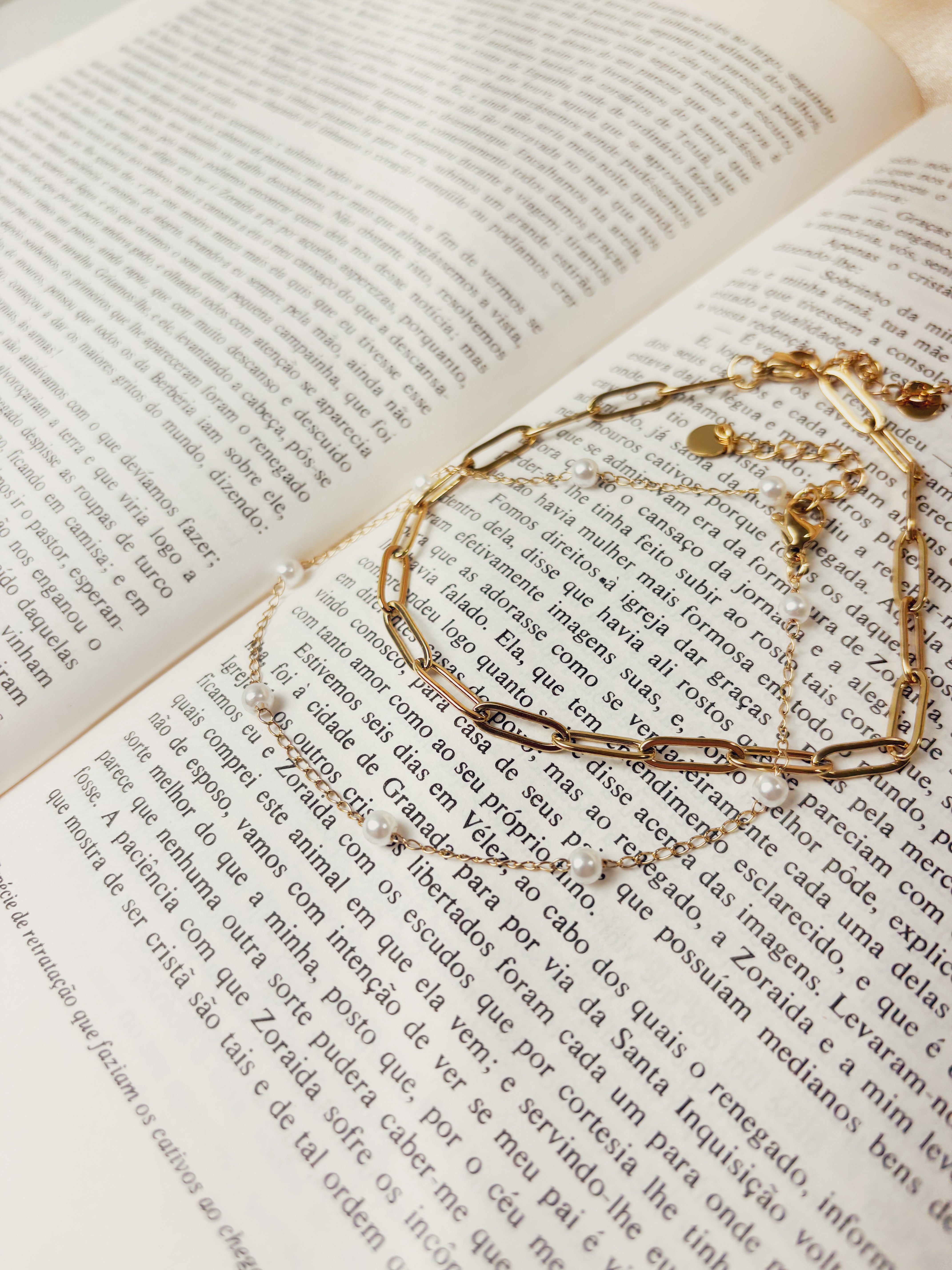 Tornozeleira Elvaris - Banhada a Ouro 18K