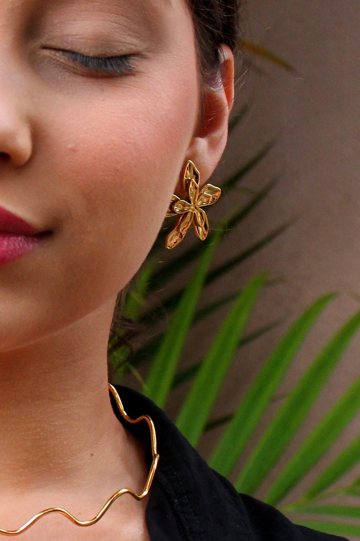 Brinco Lindy - Banhado a Ouro 18K