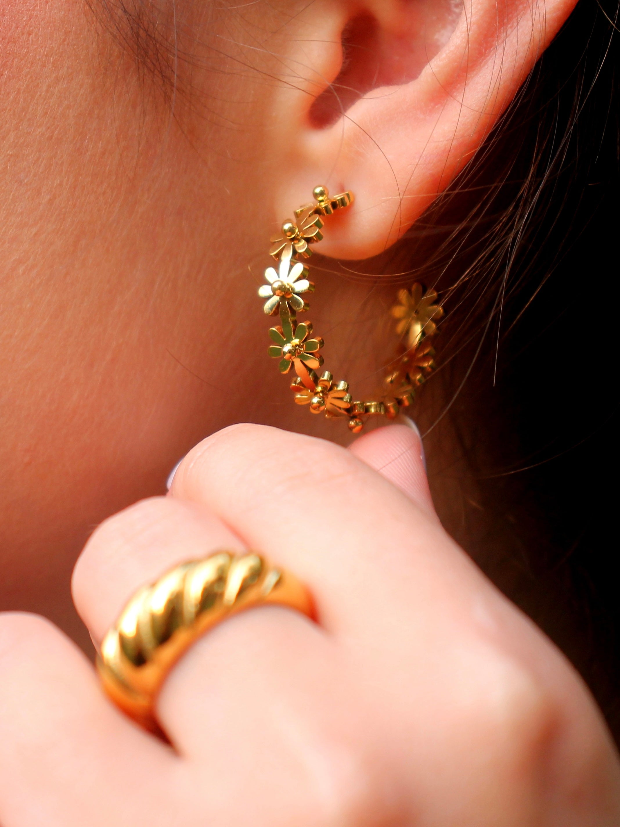 Brinco Myrrion - Banhado a Ouro 18K