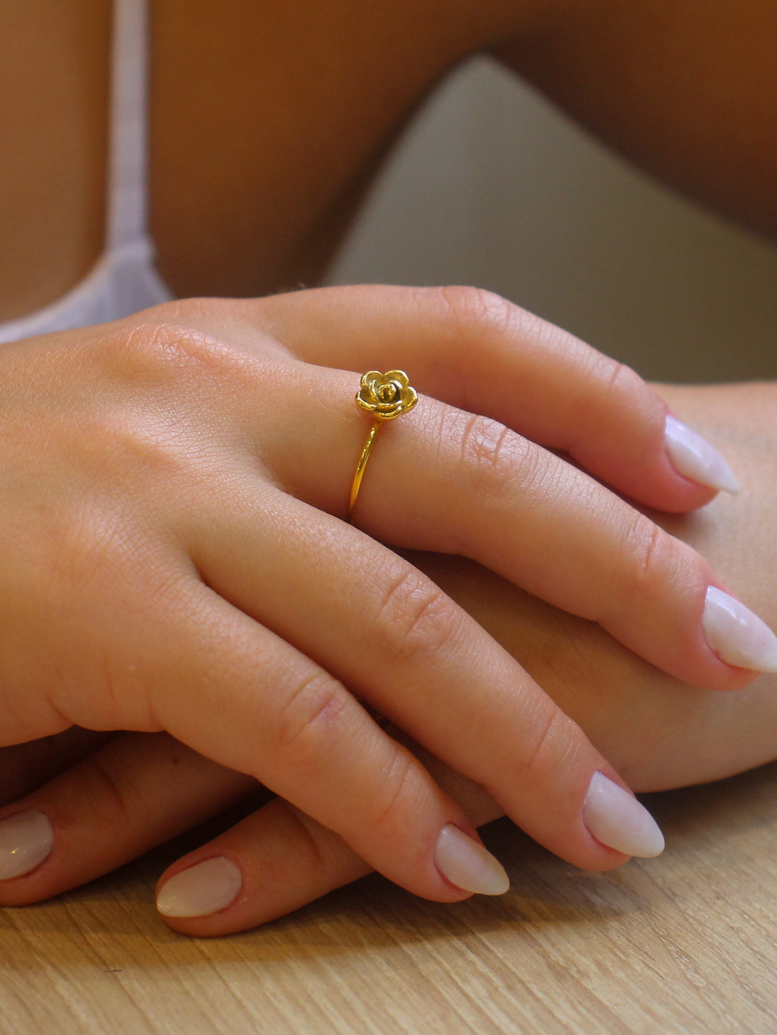 Anel Arvenna - Banhado a Ouro 18K