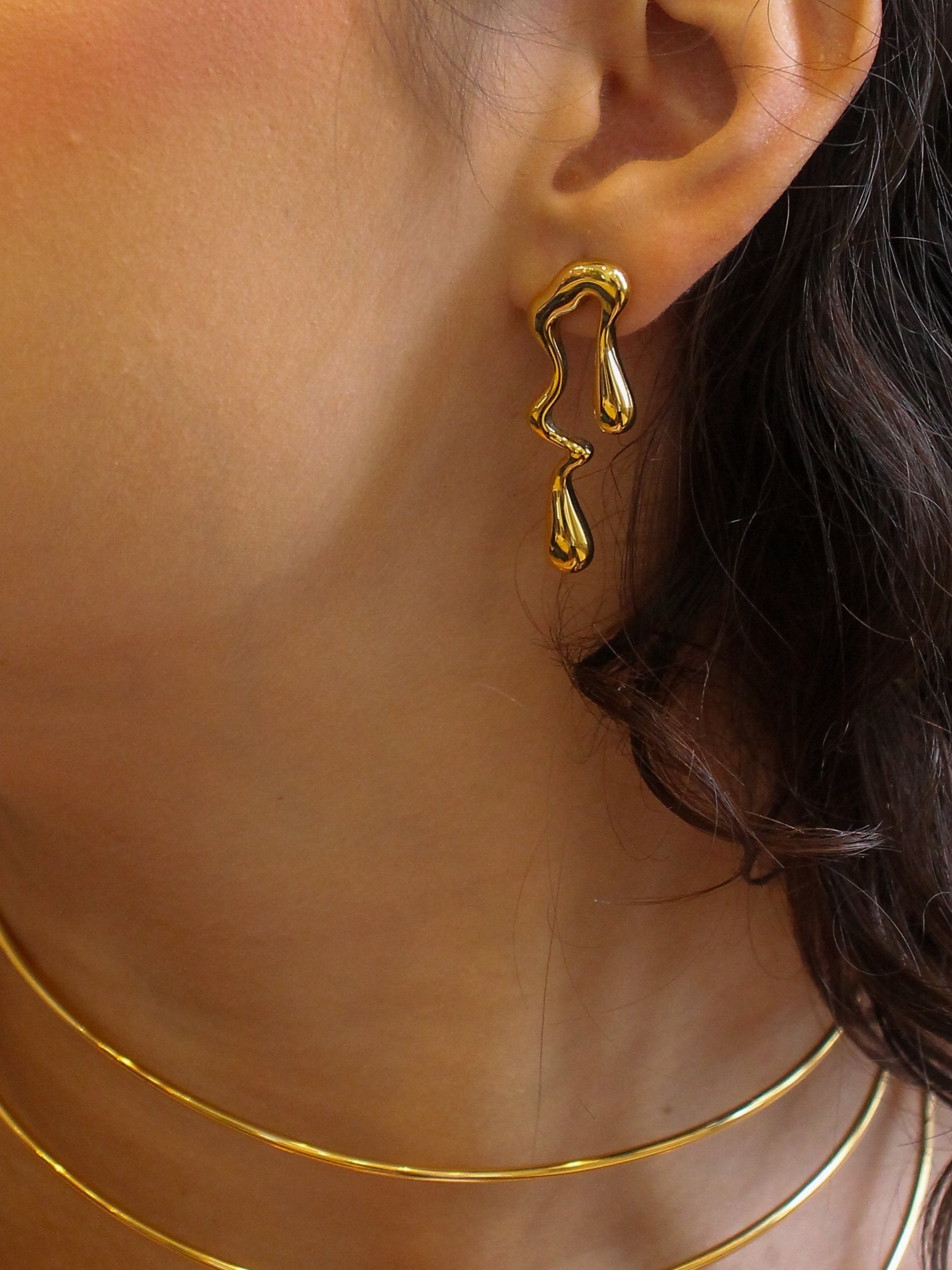 Brinco Cyvaris - Banhado a Ouro 18K