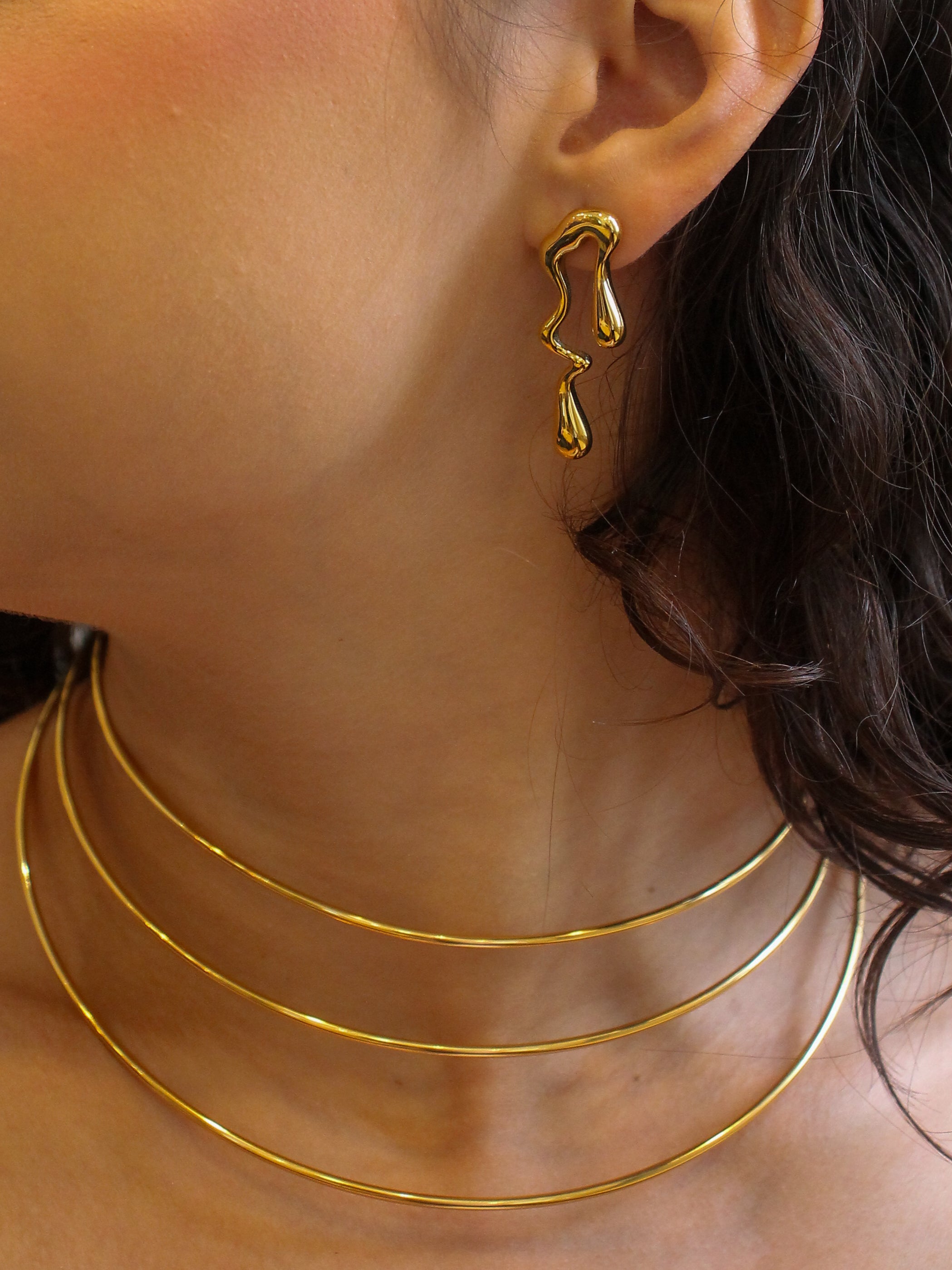 Brinco Cyvaris - Banhado a Ouro 18K