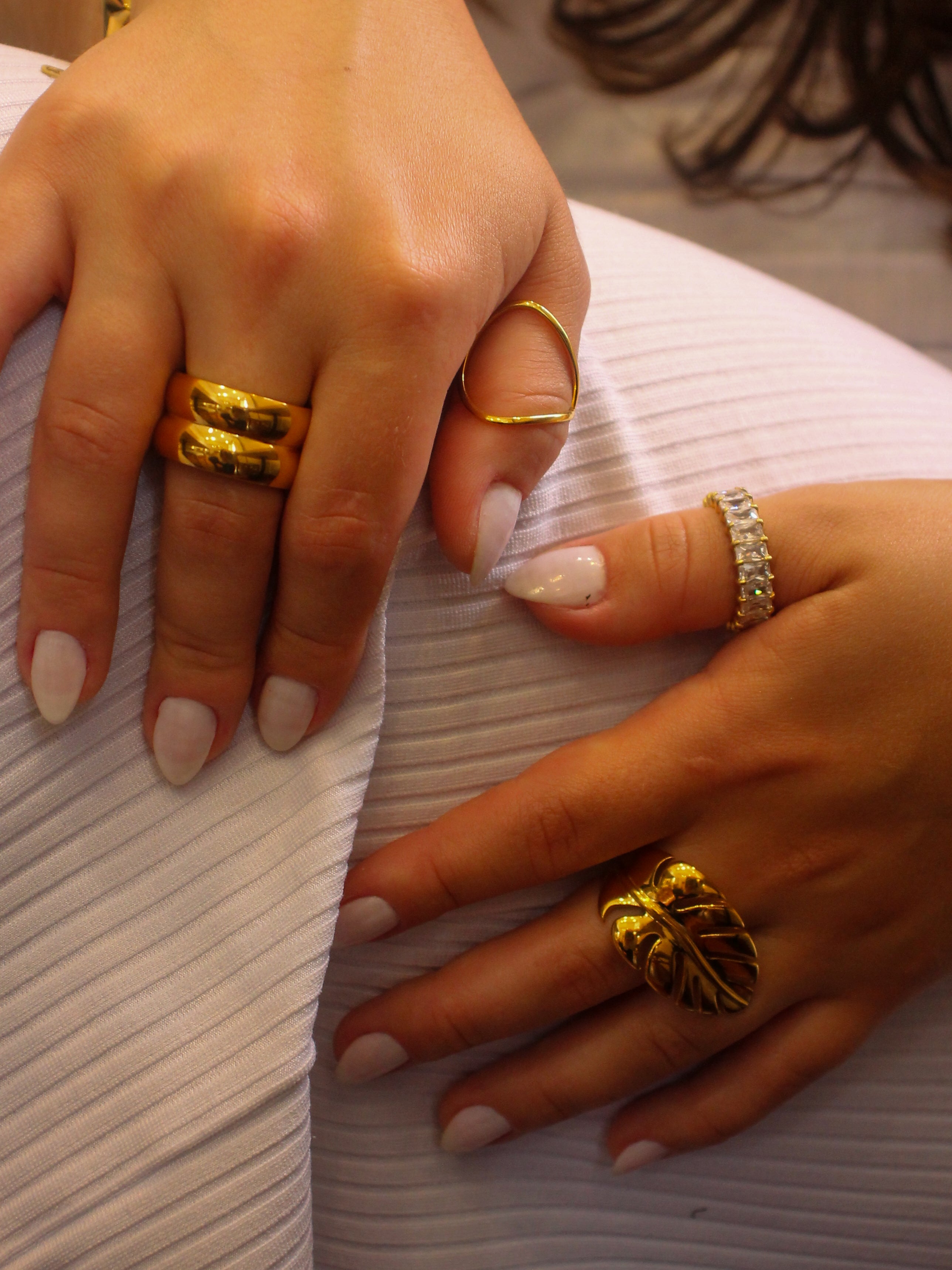 Anel Nivorys - Banhado a Ouro 18K