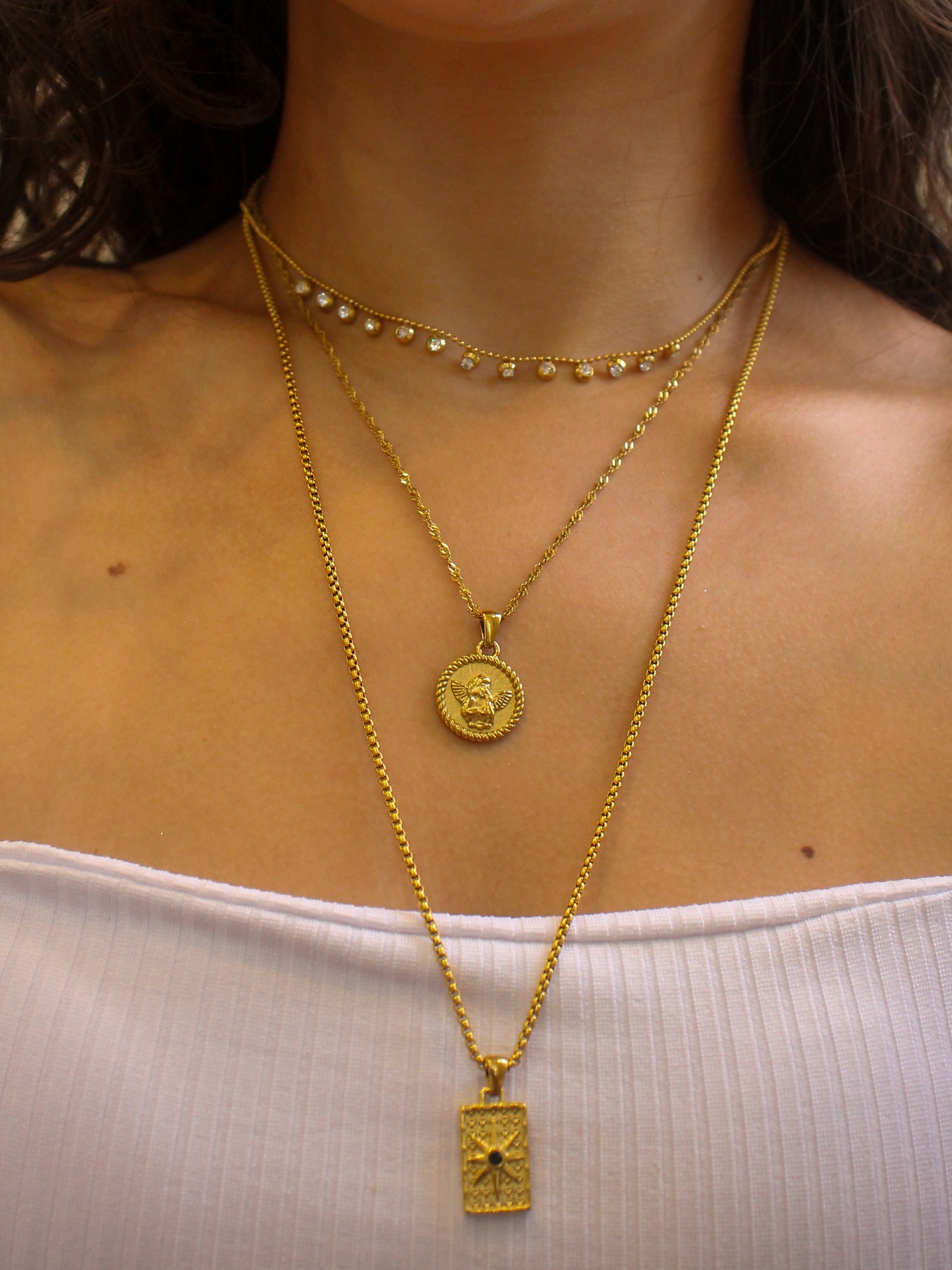 Colar Calvéria - Banhado a Ouro 18K