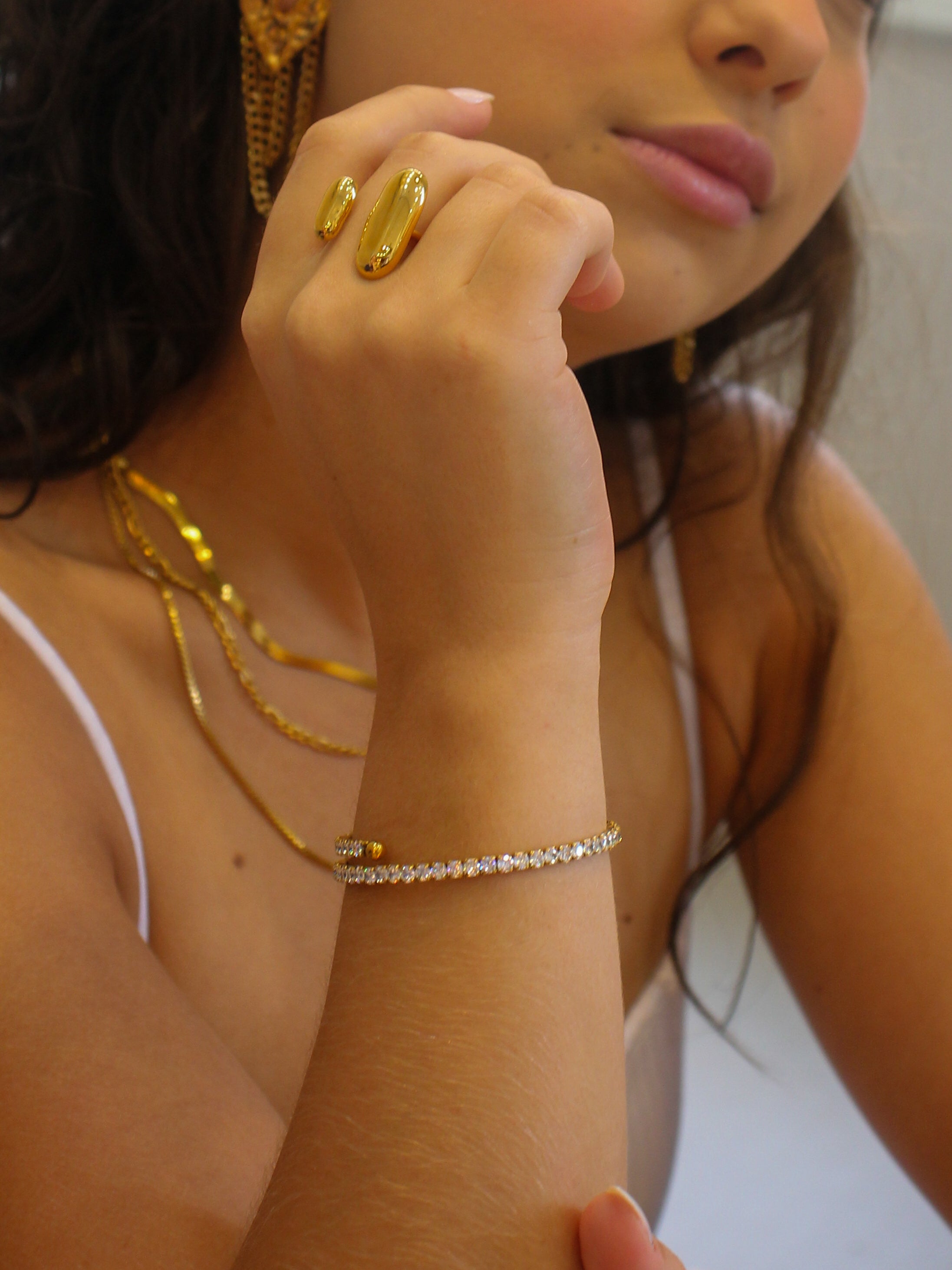 Bracelete Ovelyne - Banhado a Ouro 18K