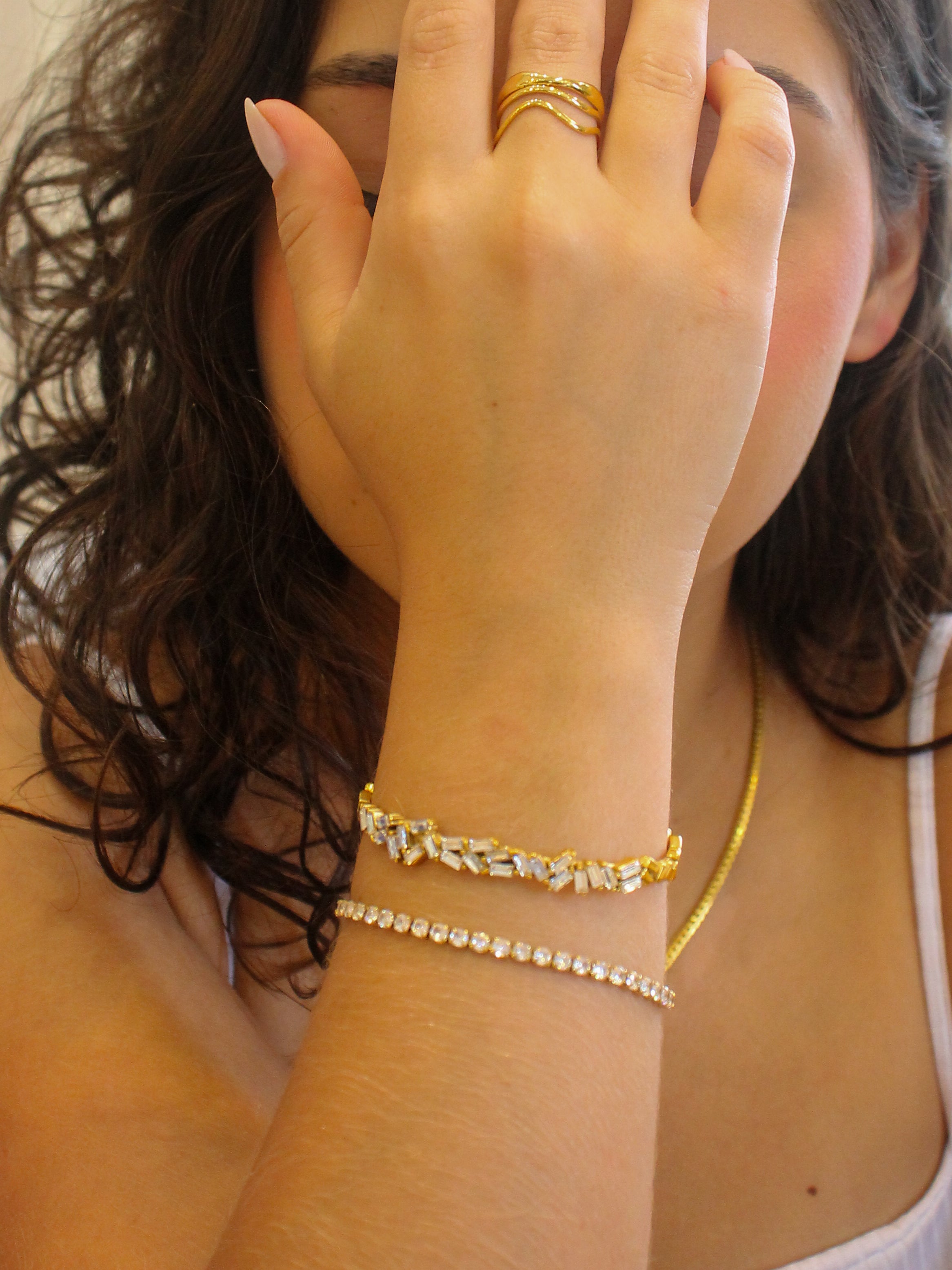 Pulseira Ayselle - Banhada a Ouro 18K