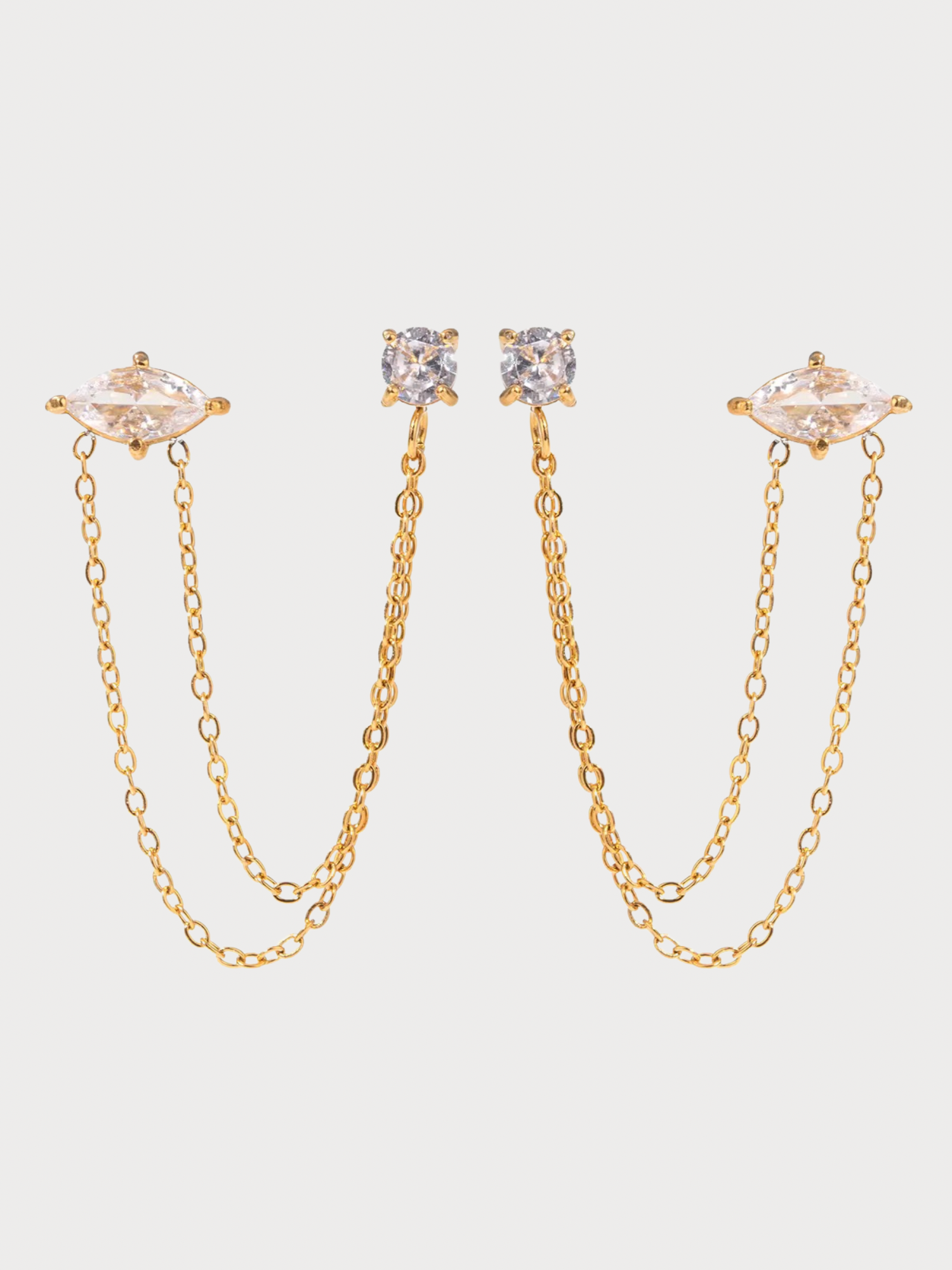 Brinco Kryvelis - Banhado a Ouro 18K