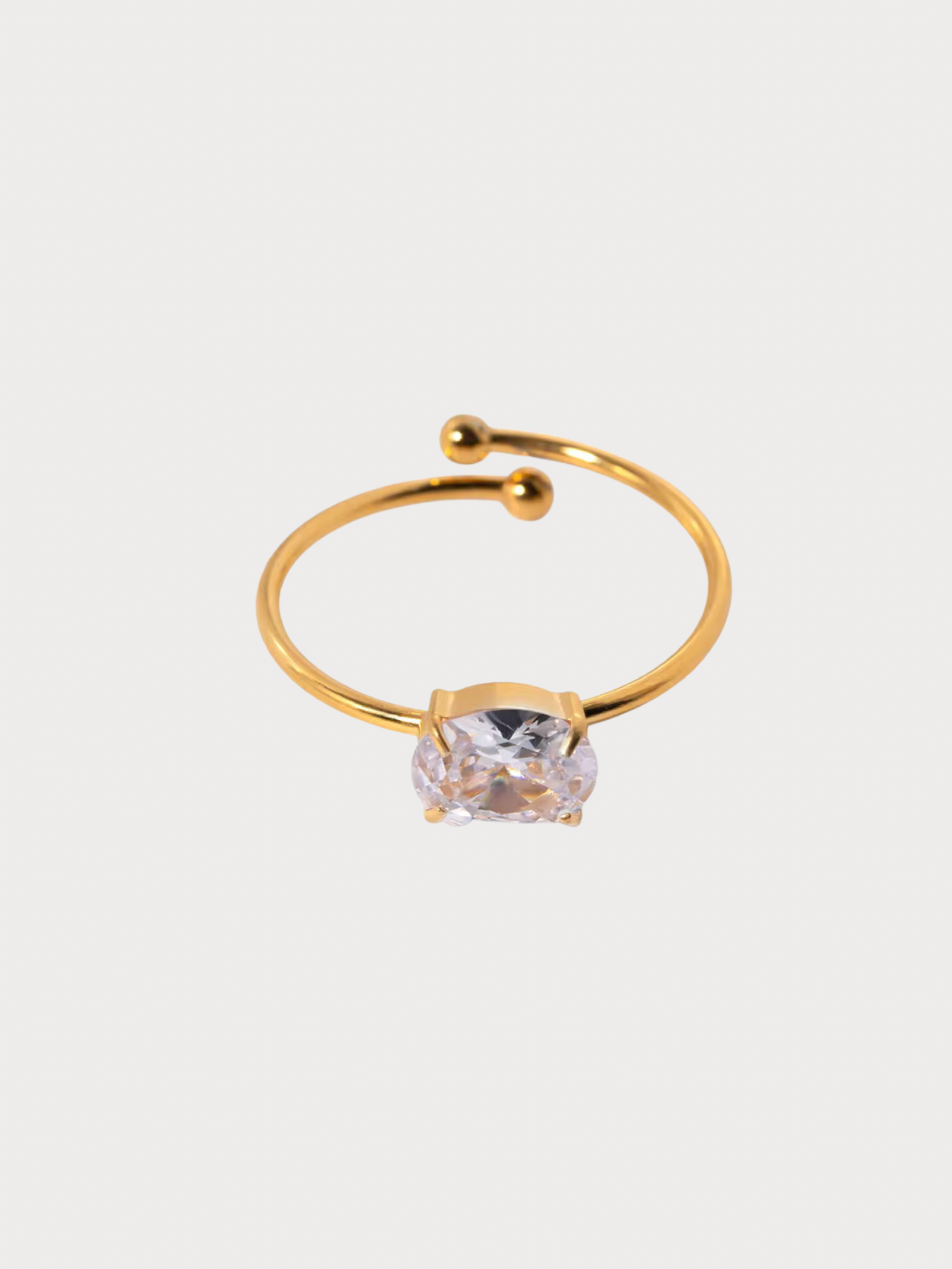Anel Cyralis - Banhado a Ouro 18K